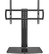 Universal Swivel TV Stand/Base Table Top TV Stand 40 to 86 inch TVs 110 Degree Swivel, 5 Level He...
