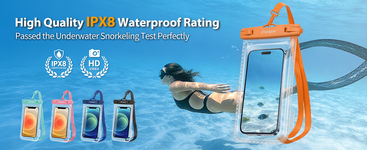IPX8 waterproof phone pouch