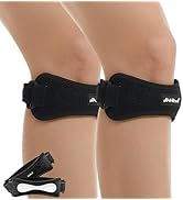 HiRui Patella Tendon Knee Straps with Gel Pad, Knee Brace Knee Support Patellar Stabilizer for Ru...