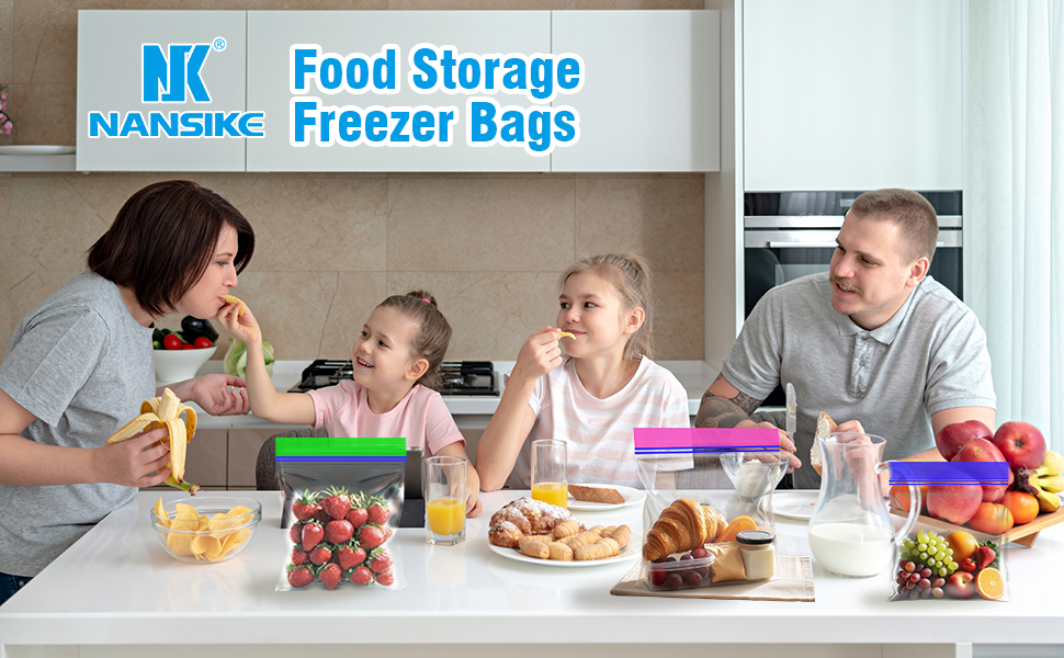 Reusable Zipper Lock Containers for Fruit