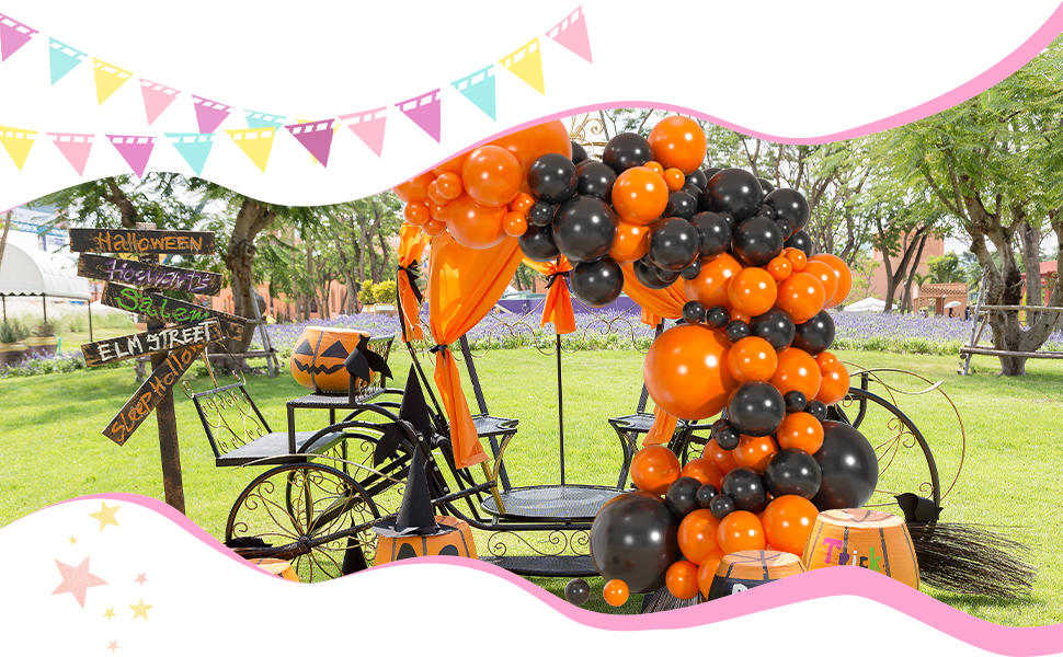 orange balloons