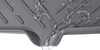 The drain of the Soap dish is convenient for drainage