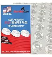 Pack of 100 Sound Dampening Cabinet Door Bumpers - Clear Soft Close Self Adhesive Rubber Pads - T...