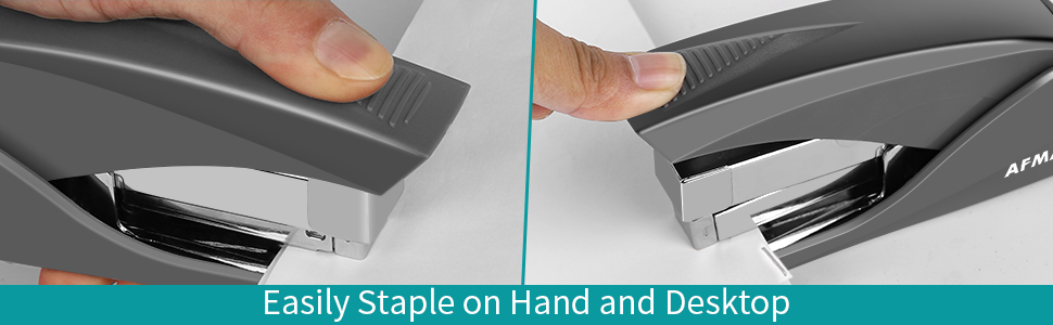 one finger touch stapling stapler