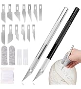 20Pcs Bread Lame Scribing Tool Kit - 2 Precision Scribes with 15 Blades, Finger Guard, Design Cor...
