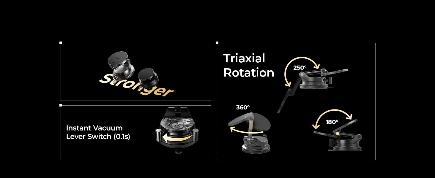 LISEN Qi2.2 25W Magsafe Car Mount Charger