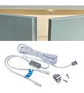 Yogcow 10mm 12V/24V Cabinet Door Activated Light Switch, Auto On/Off, Motion Sensor with 6ft Exte...