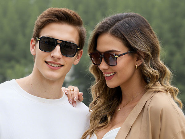 Retro Polarized Aviator Sunglasses for Women Men Classic 70s Vintage Trendy ANDWOOD 4