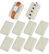 AHANDMAKER 10Pcs Velvet Bracelet Watch Pillows Jewelry Display Pillows White Watch Bangle Storage...