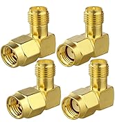 SMA Angle Adapter Kits 90 Degree Coaxial Adapter Male to Female SMA Connector Right Angle for 2G/...