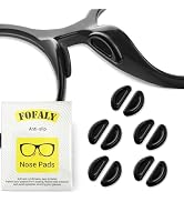 FOFALY Eyeglass Nose Pads, Anti Slip Nose Pads for Glasses, Soft Comfortable Silicone Cushions fo...
