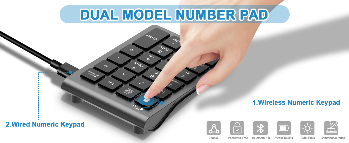 bluetooth number pad