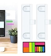 Keenjorika 2PCS Multifunctionnal Monitor Documents Holder, Clear Acrylic Board with Clips, Deskto...