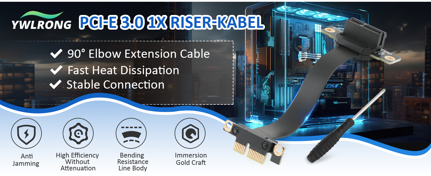 PCI-E 3.0 Riser Cable PCIe Extension Cable