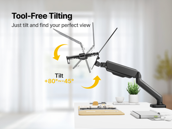 monitor arm with laptop stand