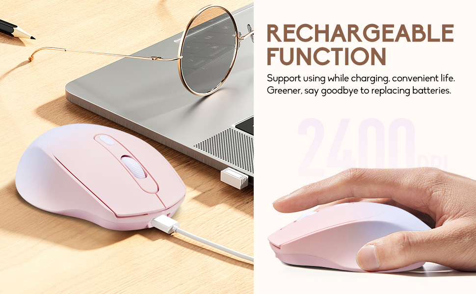 Wireless Gradient Color Bluetooth Mouse,