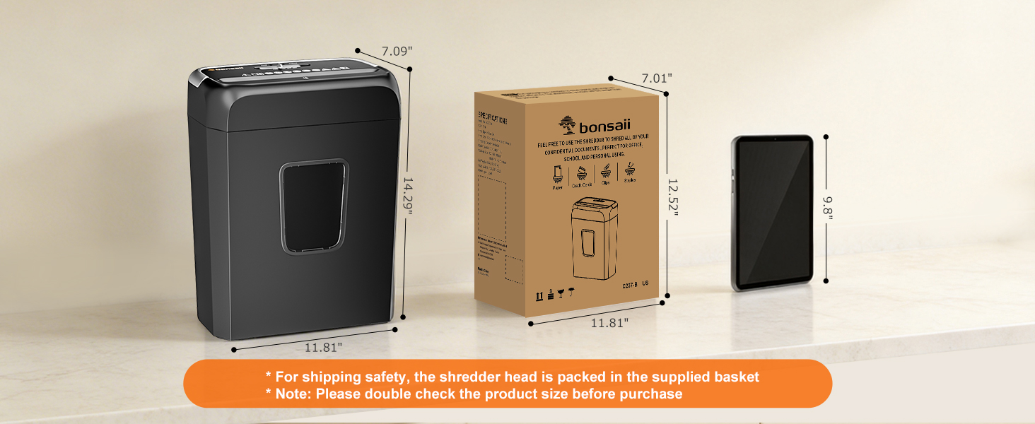 Bonsaii Paper Shredder for Home Use