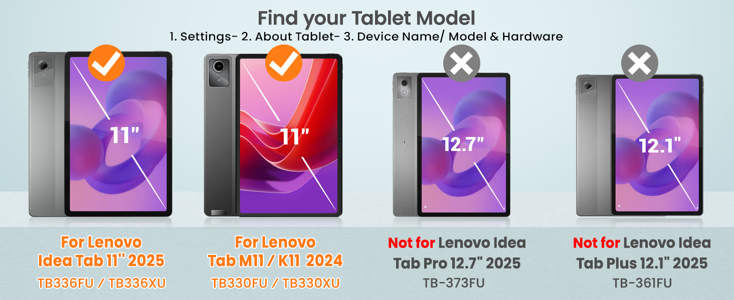Drop-Proof Protect Case for Lenovo Tab M11/K11/Idea Tab 11“ with 360° Rotate Strap [Pen Holder]