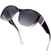 Myiaur Polarized Fit Over Glasses Sunglasses for Women, Trendy Wear Over Eyeglasses UV400 Protection