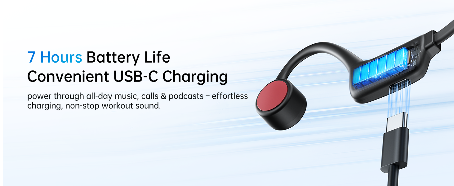 Open-Ear Bone Conduction Headphones for Sports
