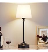 Kakanuo Cordless Table Lamp Rechargeable Black - 1 Pack 4000mAH Battery Operated Lamp for Decor, ...