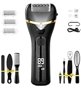 Electric Foot Callus Remover with 10000 RPM Motor and 3-Speed Settings, Foot Scraper Kit for Wome...