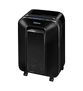 Fellowes LX20M 12 Sheet P-4 Micro-Cut, Heavy Duty Paper Shredder for Office, 100% Jam Proof (Black)