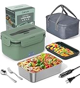 Carsolt Electric Lunch Box Food Heater Upgrade 3 in 1 Portable Food Warmer 60-100W Leakproof Heat...