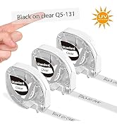 Goknu Clear Label Maker Tape Compatible with Dymo Label Maker Refills LT-100H LT-100T and Compati...