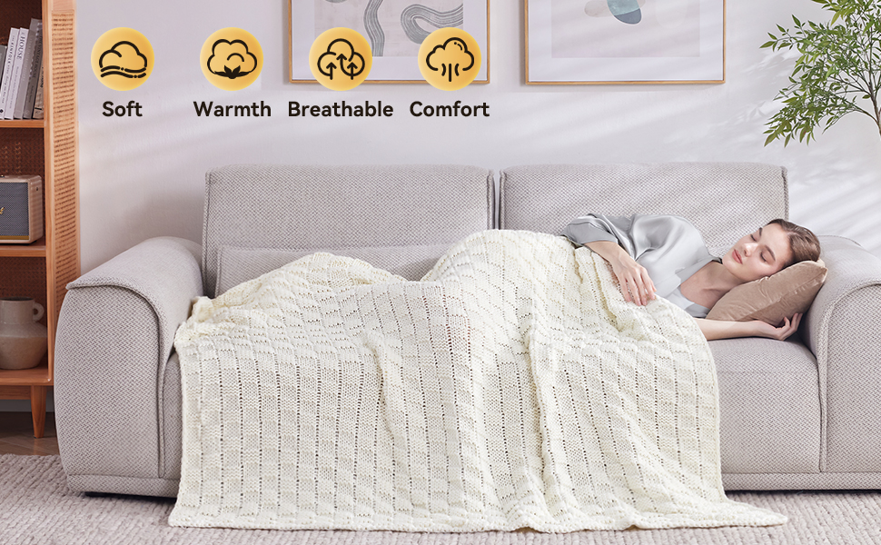 knitted weighted blanket