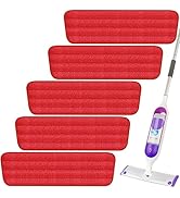 Microfiber Spray Mop Pads, Compatible with Swiffer PowerMop (5 Pack), Reusable Washable Floor Mop...