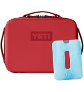 YETI Daytrip 5L Insulated Soft Cooler Lunch Box, Rescue Red with ICE Sheet Refreezable Reusable C...