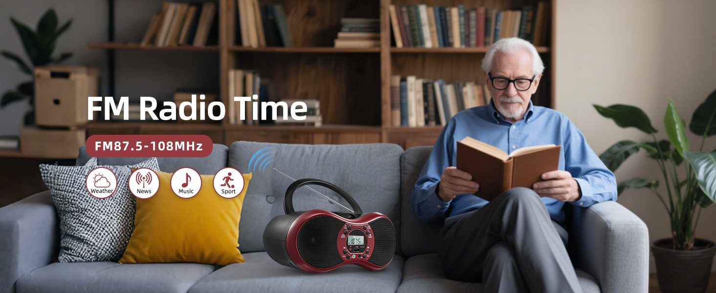 Portable CD Player Boombox