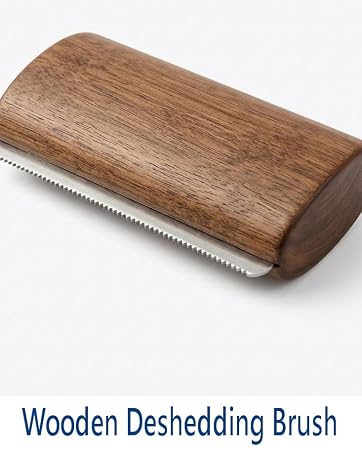 Wooden Deshedding Brush