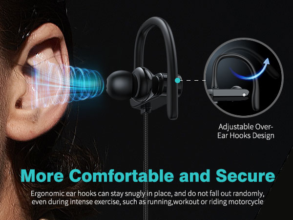 over ear usb c headphones wired with hooks