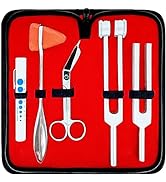 DEXSUR Diagnostics Kit - Percussion Taylor Reflex Hammer + C 128 &amp; C 512 Tuning Forks + Bandage S...