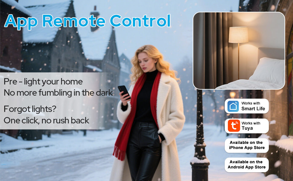 Remote Control,App Control,Energy Saving Lighting