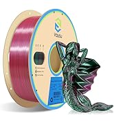 YOUSU Silk PLA Filament 1.75mm 3D Printer Filament Coextrusion Filament Dual Color, Compatible wi...
