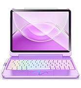 FUWANG Touch for iPad Air 11 inch &amp; Air 5th 4th Generation Case with Keyboard - Only Support 180 ...