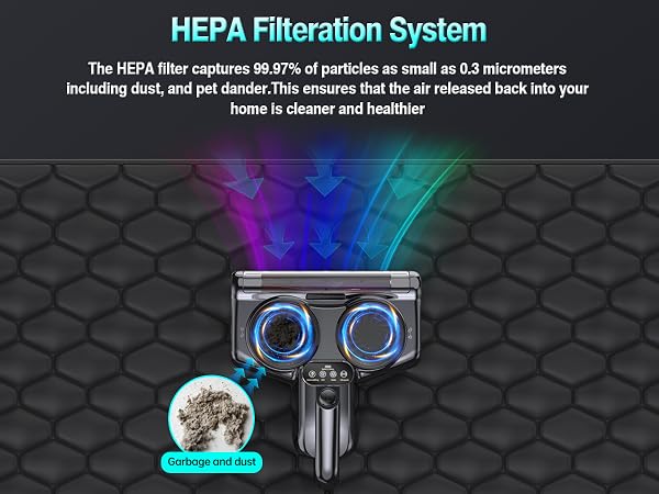 mattress vacuum with hepa filteration