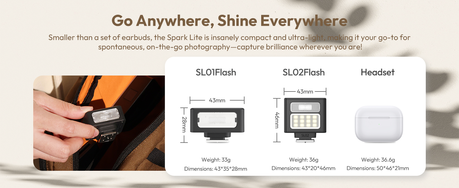 speedlite flash para canon power flashlight thumb size flashlight ulanzi flashlights