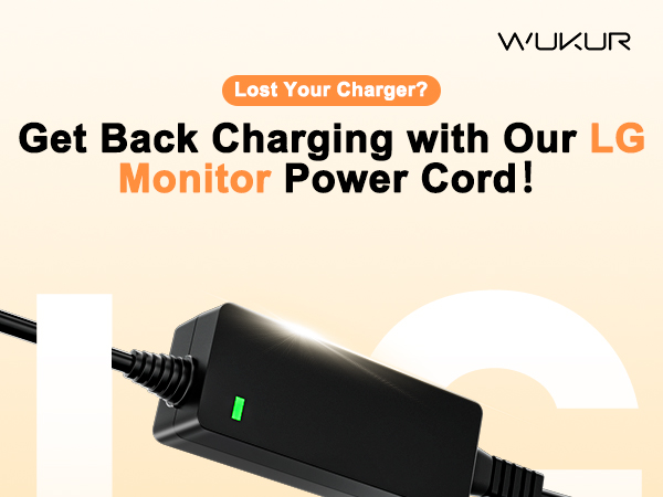 19V LG Monitor Power Cord