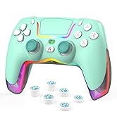 RALAN Green Wireless Controller Compatible with Playstation 4/Pro/Slim/for PS4 Dualshock 4 Gamepa...