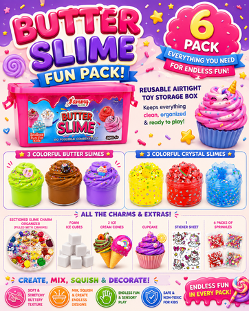 Butter Slime 6 Pack