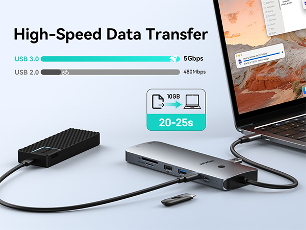 usb c docking station dual displayport