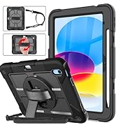 BMOUO iPad 10th Generation Case 10.9 inch 2022 - with Screen Protector, 360 Rotating Stand &amp; Penc...
