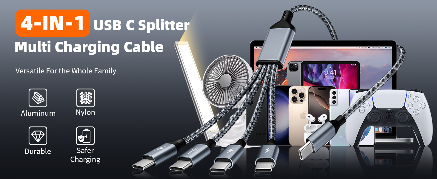 4 in 1 usb c splitter