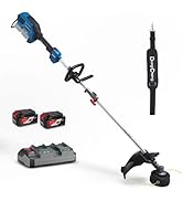 DongCheng Efficient String Trimmer 6000RPM, 40V Cordless String Trimmer with Advanced Brushless M...