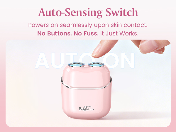 Auto sensing switch facial hair shaver
