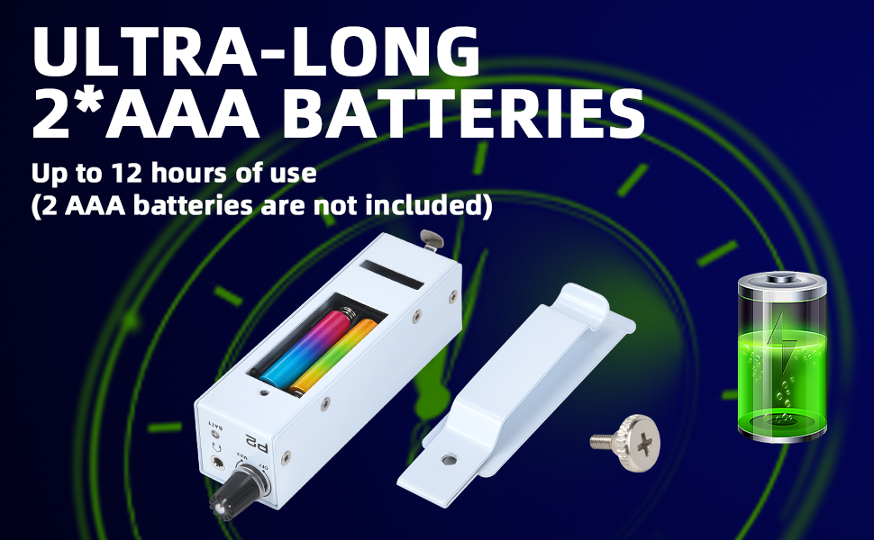 Portable P2 Long Battery Life up to 12 Hours,Compact P2 with sturdy belt clip